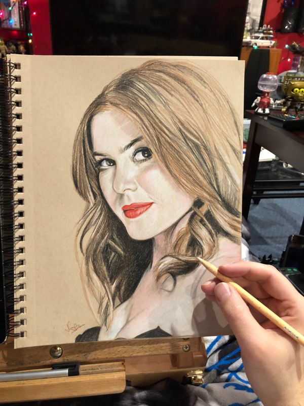 Isla Fisher Original Sketch (NOT a print)