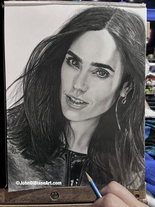 Original Drawing of Jennifer Connelly (NOT a print)