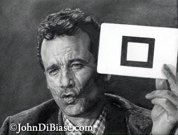Peter Venkman - Ghostbusters (Bill Murray) Drawing Print B