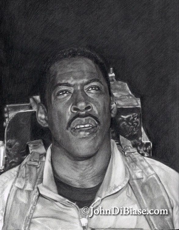 Winston Zeddemore - Ghostbusters (Ernie Hudson) Drawing Print