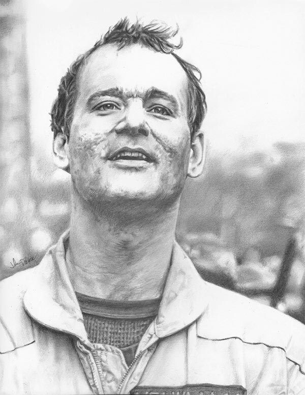 Peter Venkman - Ghostbusters (Bill Murray) Drawing Print C