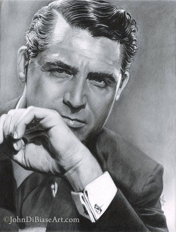 Drawing Print of Cary Grant (2017)