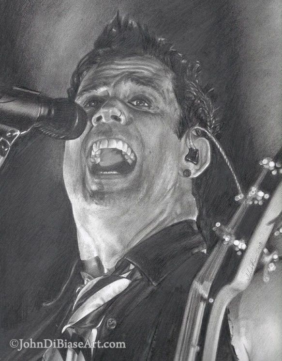 Drawing Print of John Cooper of Skillet