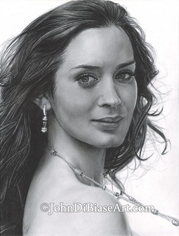 Drawing Print of Emily Blunt