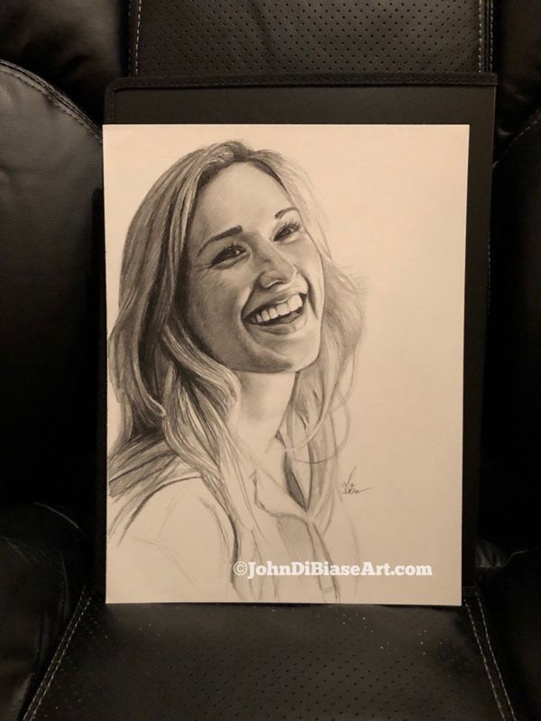 Original Sketch of Ashley Johnson (NOT a print)