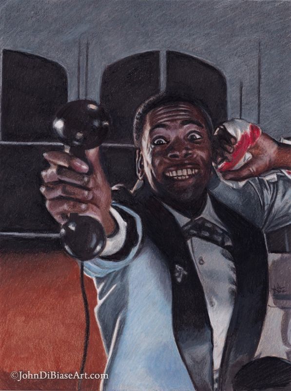 Marvin Berry (Harry Waters Jr) in Back To The Future Drawing Print 8.5 x 11