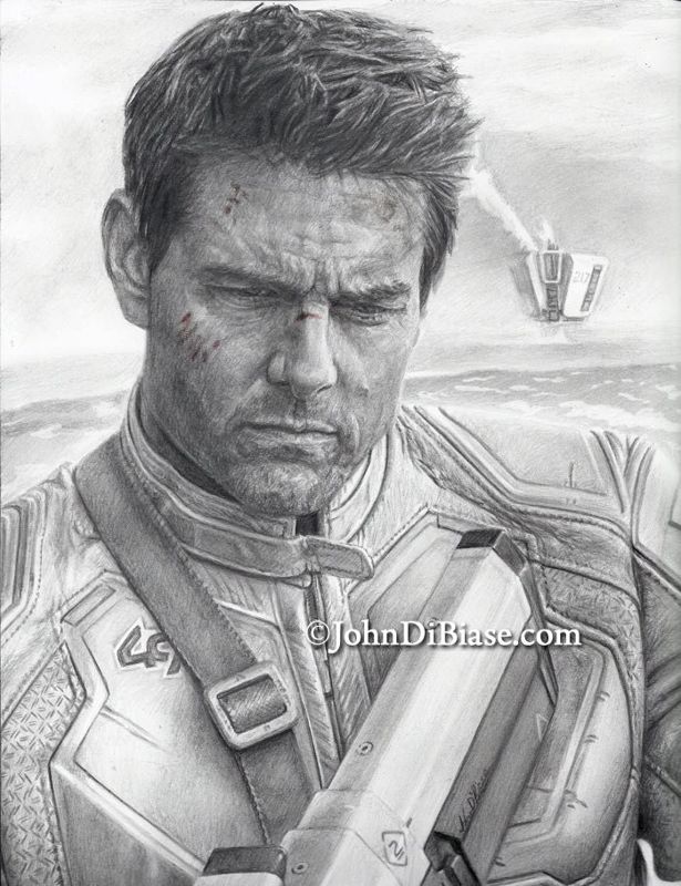 Tom Cruise as Jack Harper in Oblivion Drawing Print