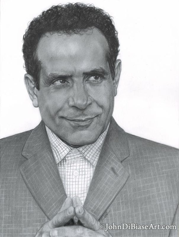 Monk (Tony Shalhoub) Drawing Print