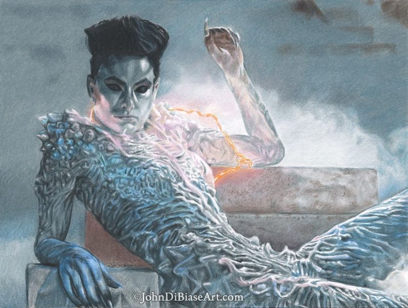 Olivia Wilde as Gozer in Ghostbusters Afterlife Drawing Print 8.5 x 11