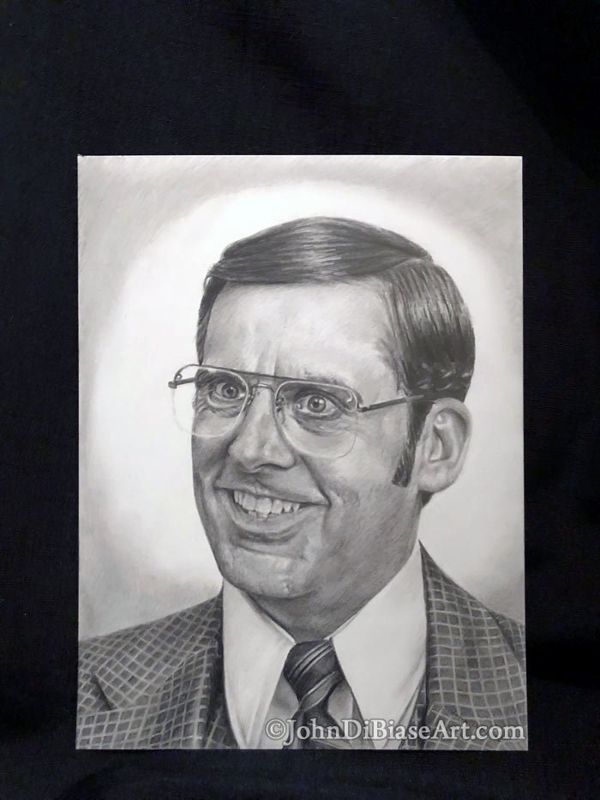 Original Drawing of Steve Carell as Brick Tamland in Anchorman (NOT a print)