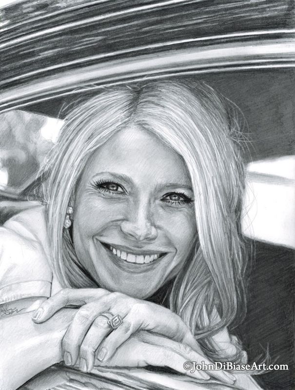 Gwyenth Paltrow Drawing Print