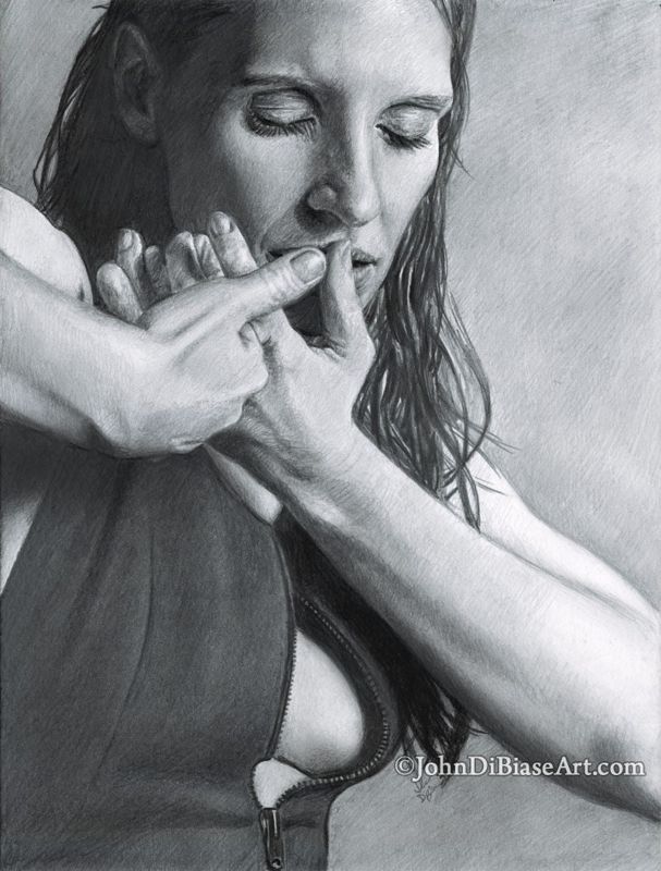 Jessica Chastain Pencil Drawing Print (8.5 x 11)