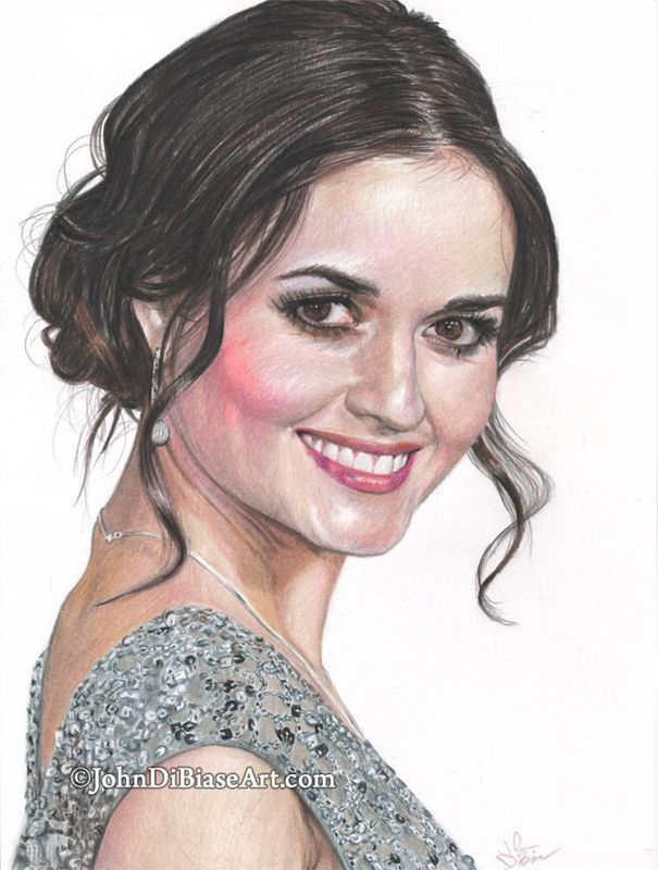 Danica McKellar Colored Pencil Drawing Print (8.5 x 11)