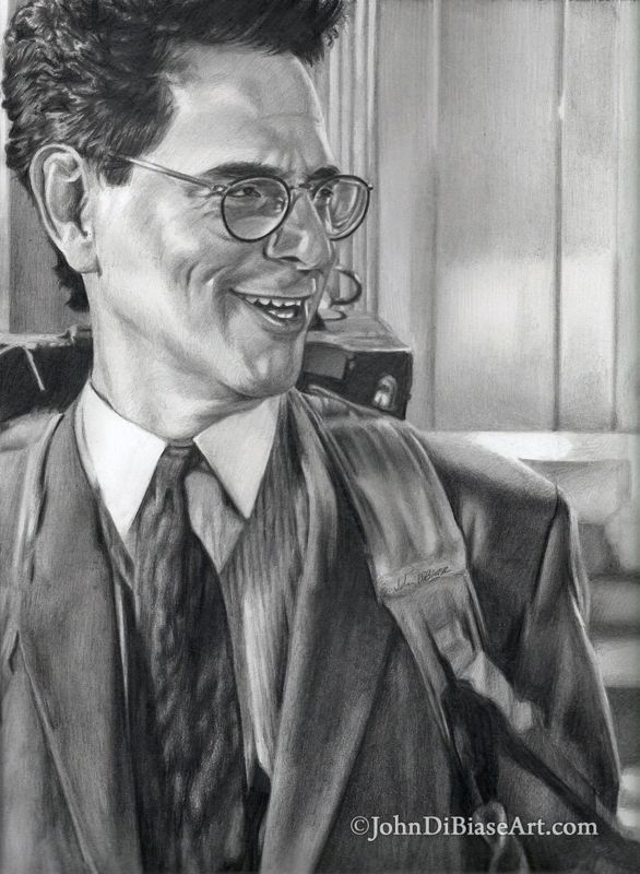 Harold Ramis as Egon Spengler in Ghostbusters 2 Drawing Print