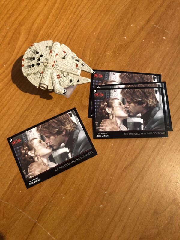 John DiBiase Trading Card #6 - Star Wars Han and Leia