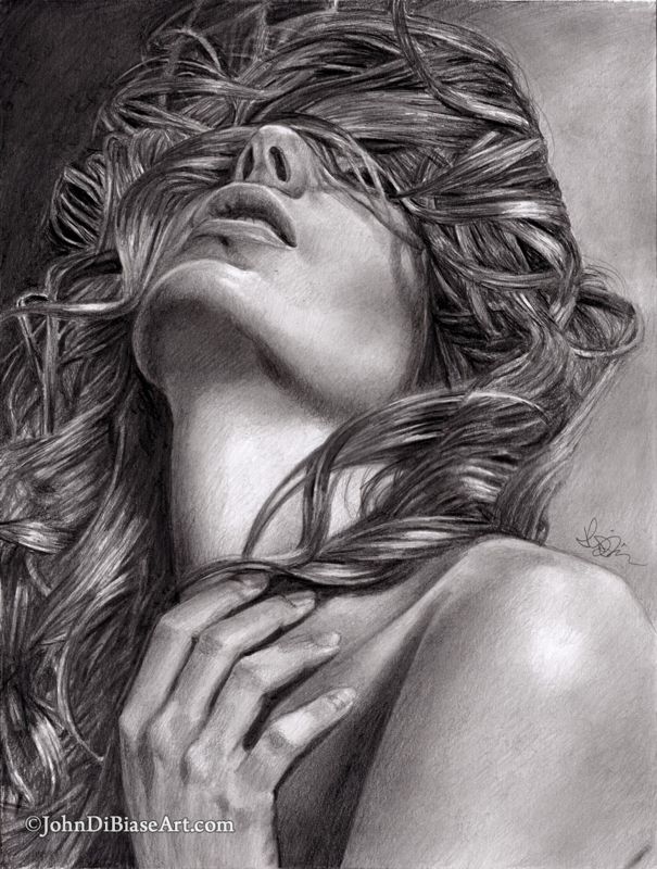 Nicole Vincenti / Sadie Gray Graphite Pencil Drawing Print 8.5 x 11