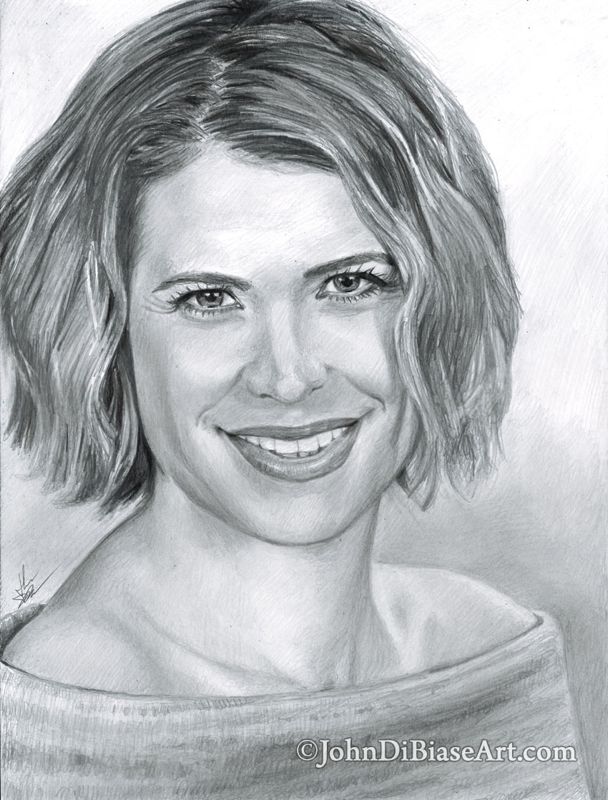 Kristy Swanson Pencil Portrait Drawing Print
