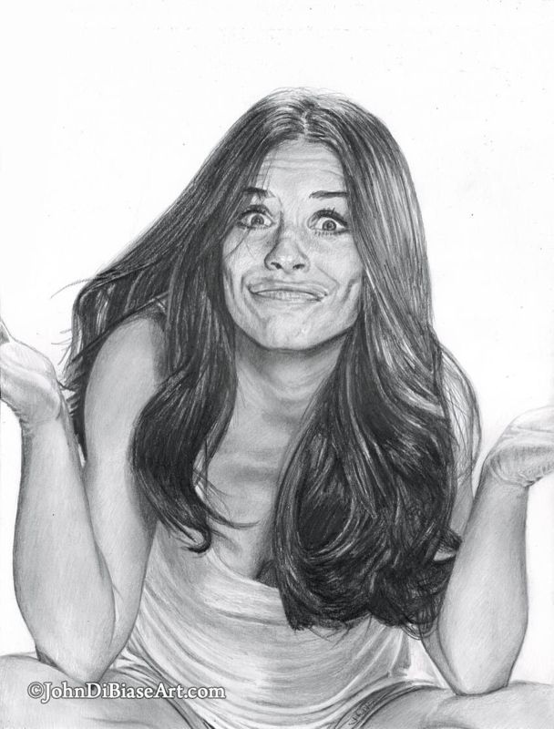 Evangeline Lilly (Shrugging) Drawing Print