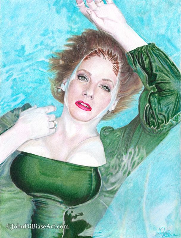 Leigh Nash Colored Pencil Drawing Print (8.5" x 11")