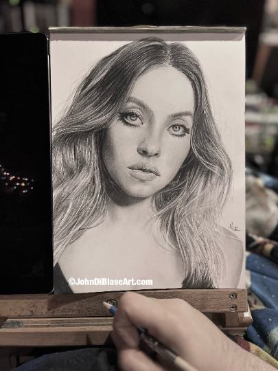 Sydney Sweeney Original Drawing (NOT a print)