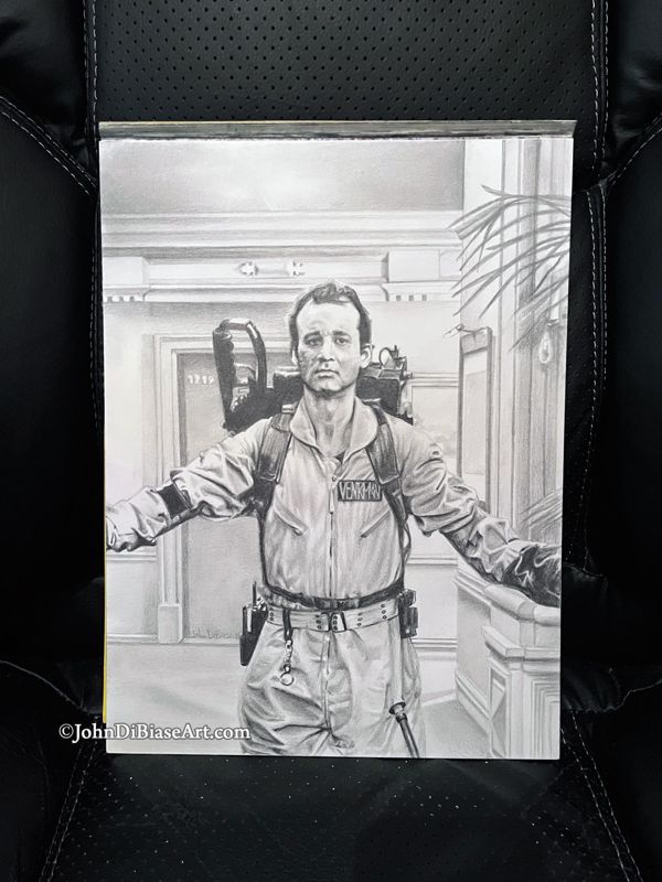 Peter Venkman - Ghostbusters (Bill Murray) Original Drawing (Not a Print) 9" x 12"