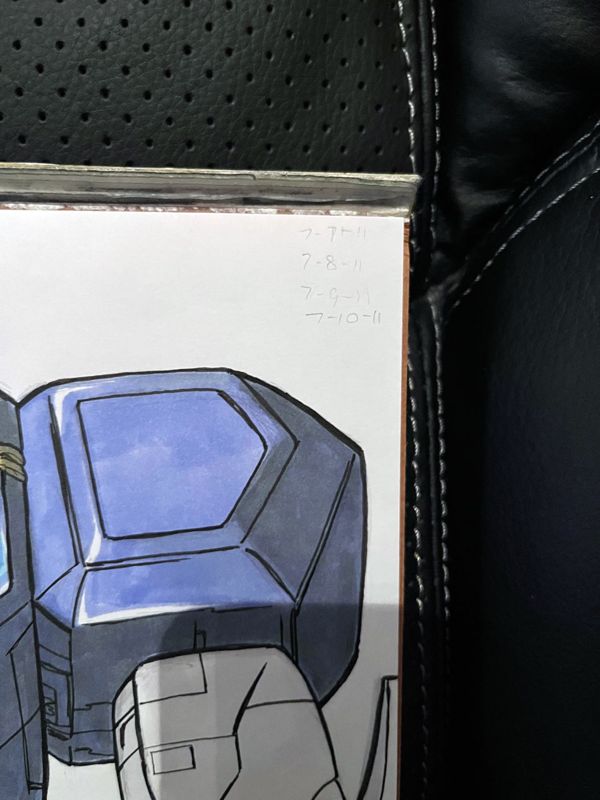 Soundwave Transformers G1 Original Marker Drawing (Not a Print) 9" x 12"