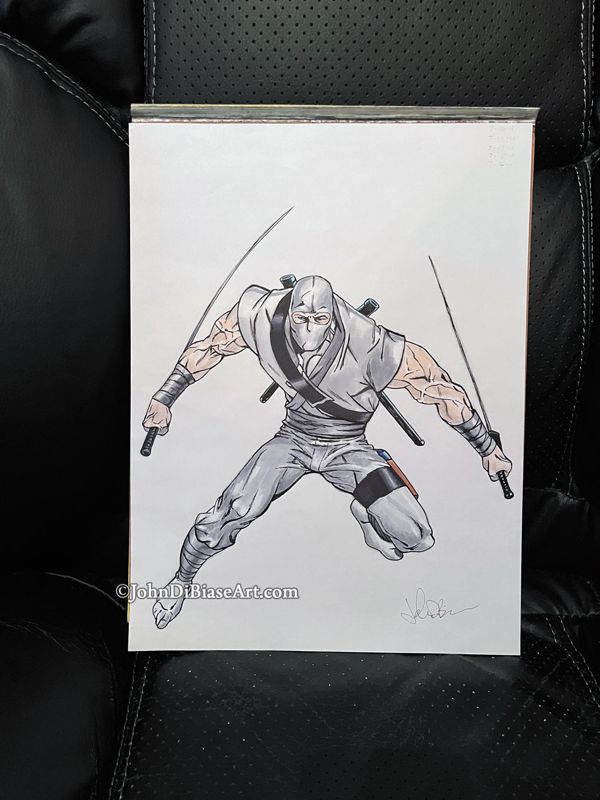 Storm Shadow Original Marker Drawing (Not a Print) 9" x 12"