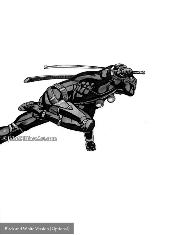 Snake Eyes Full Color Drawing Print