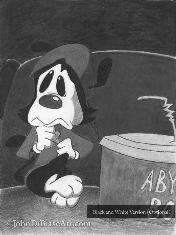 Wakko Warner Animaniacs "Abyss Boy" Colored Pencil Print 8.5 x 11