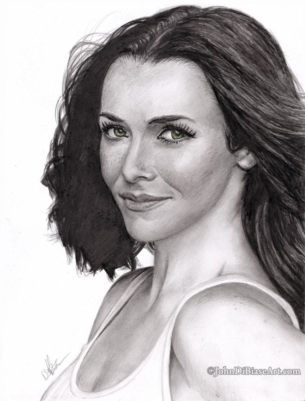 Annie Wersching Drawing  Sketch Print 8.5 x 11