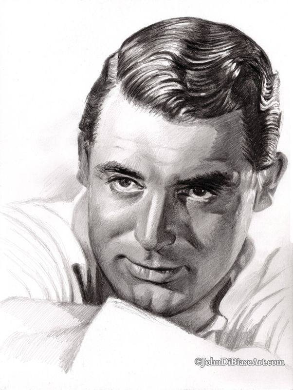 Cary Grant Drawing Print 8.5 x 11