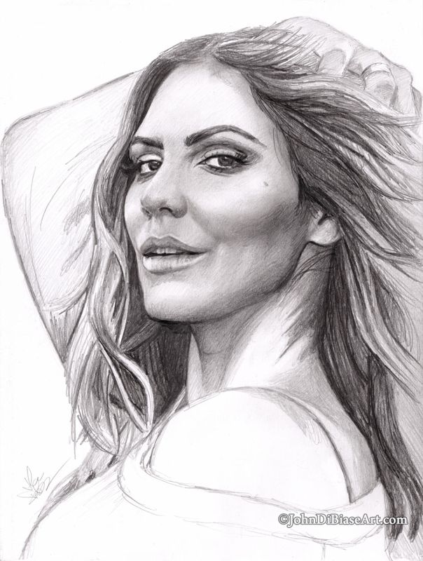 Katharine McPhee Sketch Drawing Print 8.5 x 11