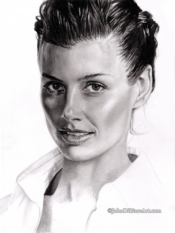 Bridget Moynahan Sketch Drawing Print 8.5 x 11