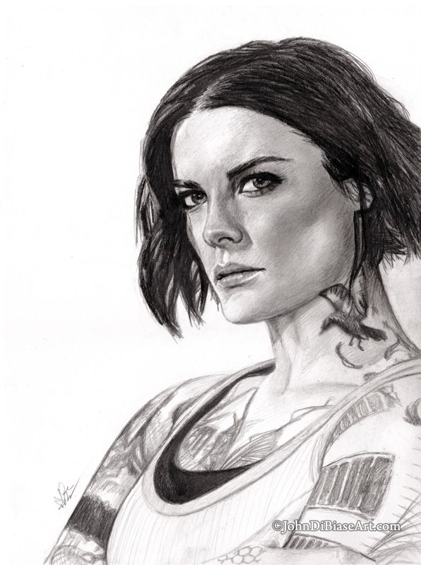 Jaimie Alexander as Jane Doe from Blindspot Drawing Print 8.5 x 11