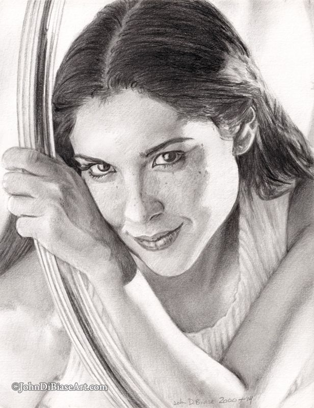 Jaci Velasquez Graphite Drawing Print (8.5" x 11")