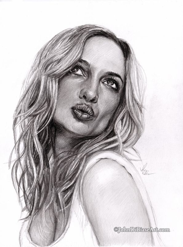 Heather Graham Drawing Print 8.5 x 11