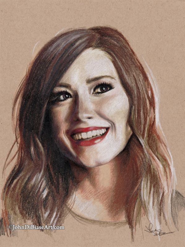 Kari Jobe Toned Tan Drawing Print 8.5 x 11
