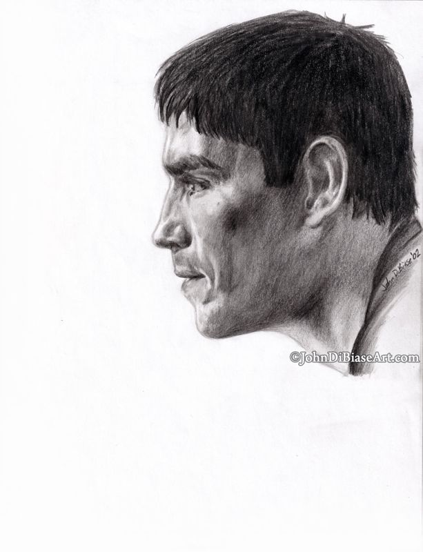 Jim Caviezel from Frequency 2002 Drawing (NOT A PRINT) 8.5 x 11