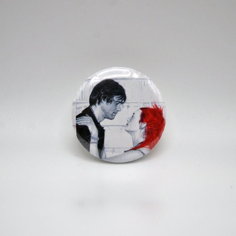 1.5" Romantic Buttons, 7 Different Designs - Choose One