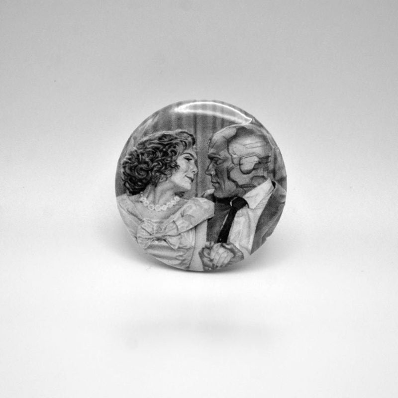 1.5" Romantic Buttons, 7 Different Designs - Choose One