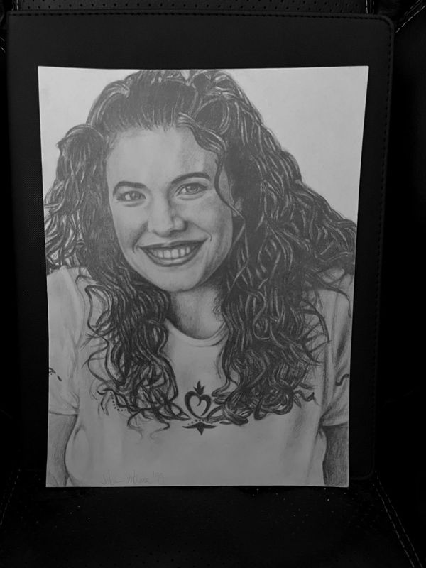 Rebecca St. James 1999 Drawing (NOT a print) 7.9" x 10.5"