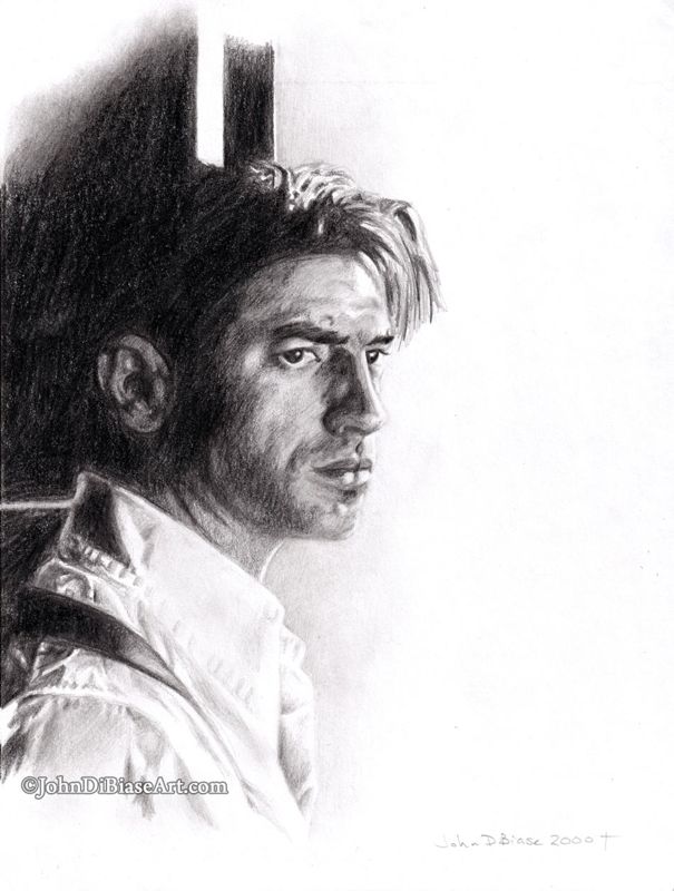 Brendan Fraser as Rick O'Connell in The Mummy 2000 Drawing (NOT A PRINT) 7.8 x 10.6