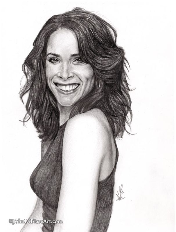 Abigail Spencer Graphite Pencil Drawing Print (8.5 x 11)