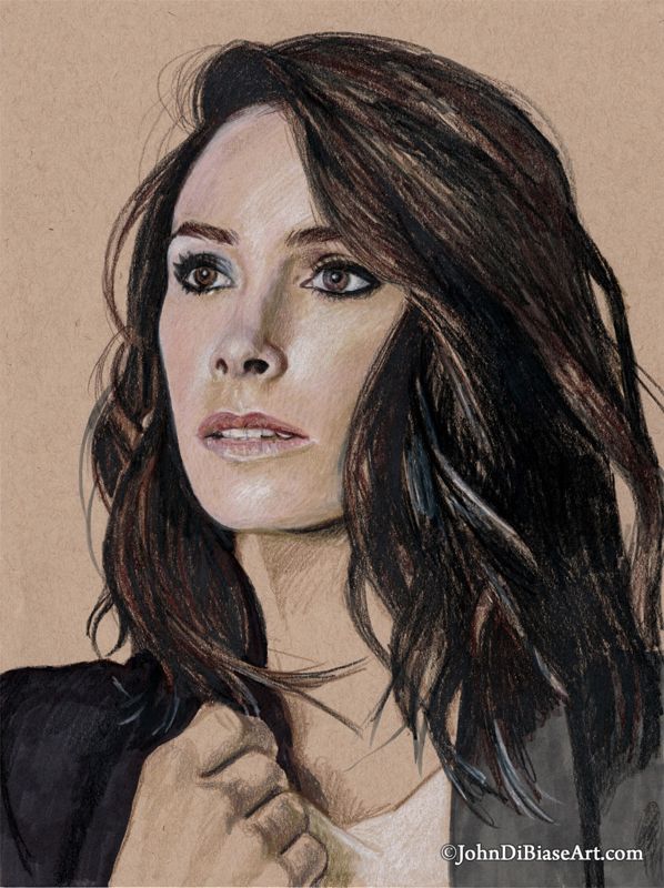 Abigail Spencer 2018 Colored Pencil Drawing Print (8.5 x 11)