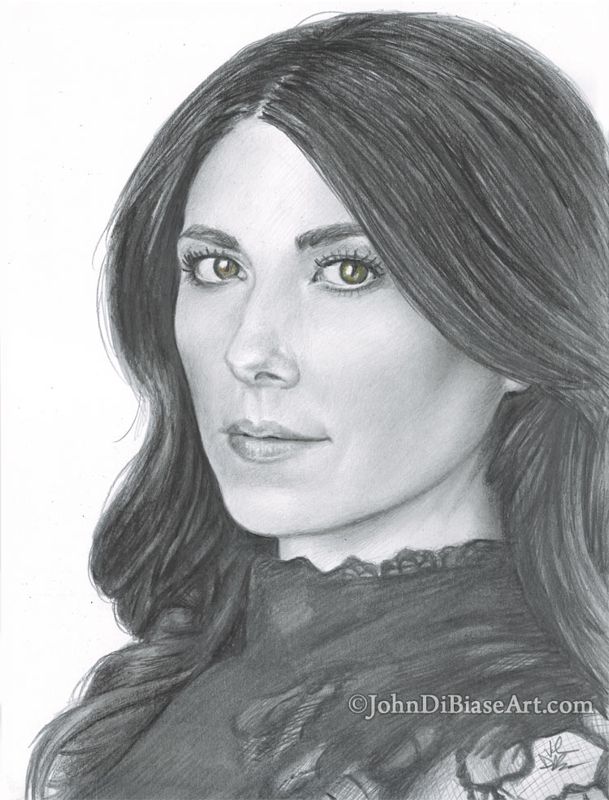 Jewel Staite Graphite Drawing Print 8.5 x 11