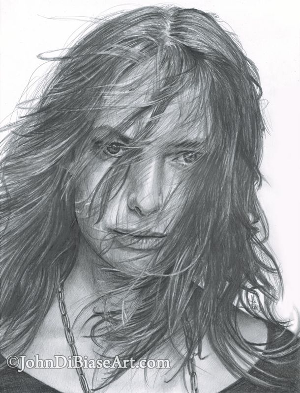 Alicia Witt Graphite Pencil Drawing Print 8.5 x 11