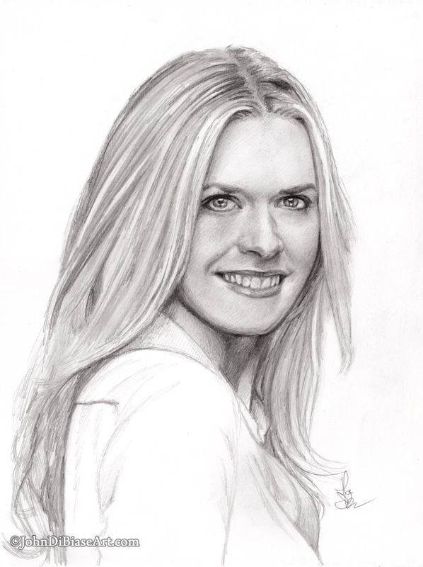 Maggie Lawson Drawing Print 8.5 x 11