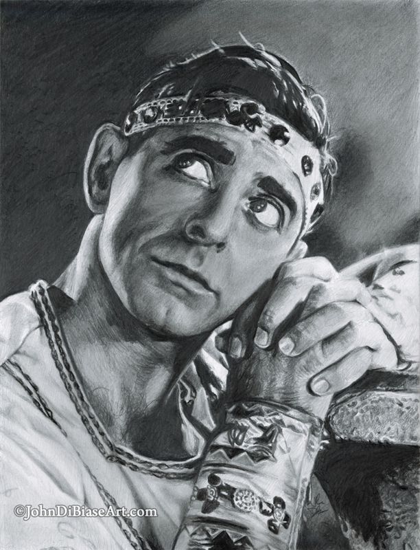 Eddie Cantor in Roman Scandals Drawing Print (2021) 8.5 x 11