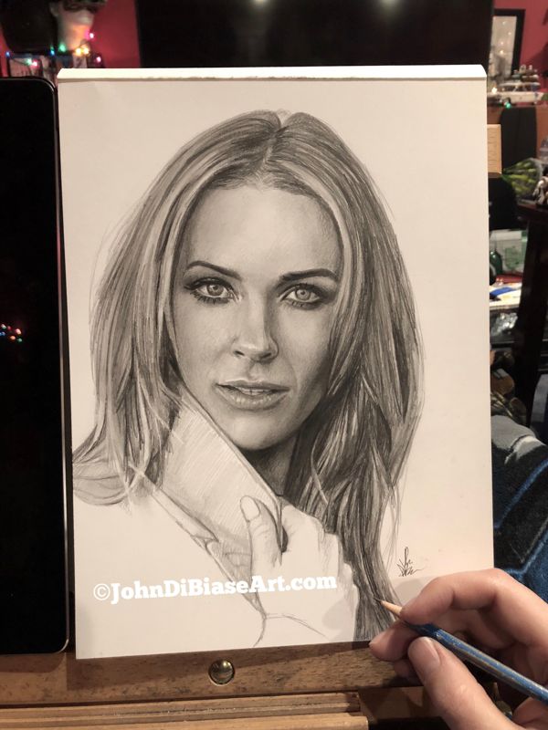 Bridget Regan (Coat) Original Drawing (NOT a print) 9x12