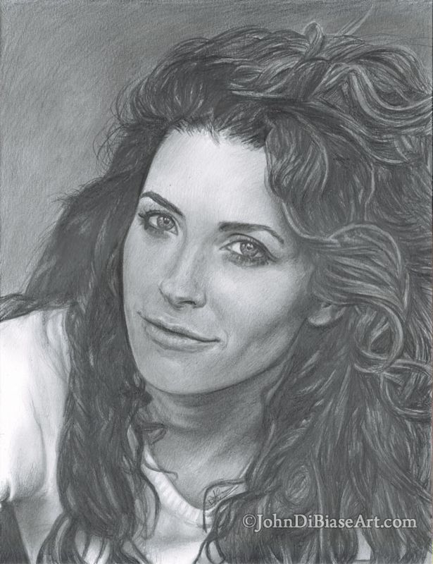 Bridget Regan (Hair) Original Drawing (NOT a print) 9x12